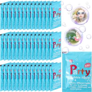 100 Pcs 10 ml Bubble Liquid Refill Solution for Bubble Gun Wand Outdoor Activities Party Favors