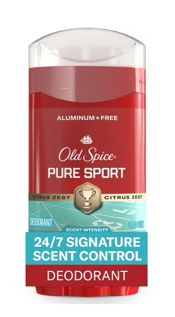 Old Spice Deodorant for Men Pure Sport Scent Red Zone Collection 3 Oz (Pack of 1)