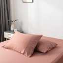 Bamboo Viscose Queen Size Pillowcase Set | 100% Organically Grown | Ultra Soft | Cooling | 2 Pcs [Raisin]