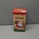 Christmas Snow Globe Lantern with Music USB Lined/Battery Operated Santa Snowman Tree Scene Lighted Christmas Lantern Water Glittering Snowing Globes Lamp for Home Festival Decoration Gifts