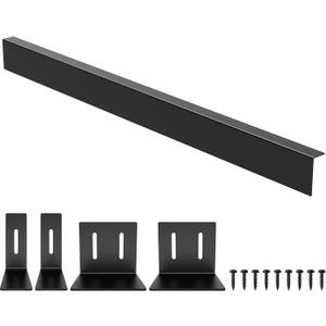 30" Slide-in Range Rear Filler Kit,Kitchen Stove Gap Covers,Stainless Steel Backsplash for Stove, Stove Trim Kit Between Stove and Backsplash(Black)