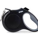 Fida Upgraded Retractable Dog Leash 30ft, Heavy Duty Pet Walking Leash for Medium/Large Breed up to 110 lbs, 360 Tangle-Free Long Retract Dog Lead, Soft Grip, One-Hand Brake, Black (Large30ft, Black)