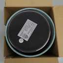 Yarra-Decor Bedside Lamp with USB Port - Touch Control Table Lamp for Bedroom 3 Way Dimmable Nightstand Lamp with Round Denim Fabric Shade for Living Room, Dorm, Home Office (LED Bulb Included) (Light Denim Blue)