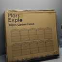 10 Panels No Dig Decorative Outdoor Garden Fence, 40 in(H) X 23.6 ft(L) Animal Barrier Fencing, Rustproof Portable Fence, Temporary Dog Fence Outdoor for Yard, Outside, Backyard, Patio