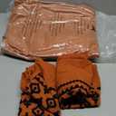 MaiRve Embroidery Comforter Set, Boho Farmhouse Western Bedding Set, All Season Bed in A Bag Comforter Set with Sheets, Pillowcases & Shams, Burnt Orange Oversized Queen 7 Pieces