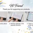 Desk Calendar 2026-12 Monthly Large Desk Calendar 2026, 22" x 17", Jan. 2026 - Dec. 2026, Corner Protector, Large Ruled Blocks - Colorful Lump