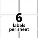 Avery Printable Shipping Labels with Sure Feed, 3-1/3" x 4", White, 150 Blank Mailing Labels (5264)
