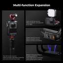 2 x K&F CONCEPT Metal Camera Cage Compatible with DJI Osmo 360 Accessories, Aluminum Alloy Protective Case | with Silicone Lens Cover | Expansion Frame with 2 Cold Shoe Mount | Built-in Charging Contact