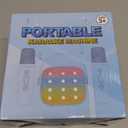 Mini Karaoke Machine Toys Gifts: Kids Toys Christmas Birthday Gifts for 4 5 6 7 8 9 Years Old Girl Boy Stocking Stuffers LED Portable Bluetooth Speaker with 2 Wireless Microphone Girl Gift Age 312+