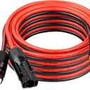 10AWG 20FT Solar to XT60i Extension Cable 3 6 10 35 50 75 100FT Heavy Duty Adapter Cable Connector XT60i Wire for Portable Power Station, Solar Panel, RV, Battery, Renewable Energy Applications, Size 20FT