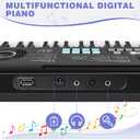 61-Key Electronic Portable Digital Piano Keyboard for Beginners
Portable piano with built‑in dual speakers,external microphone,power plug,rich teaching content,and multi‑functions