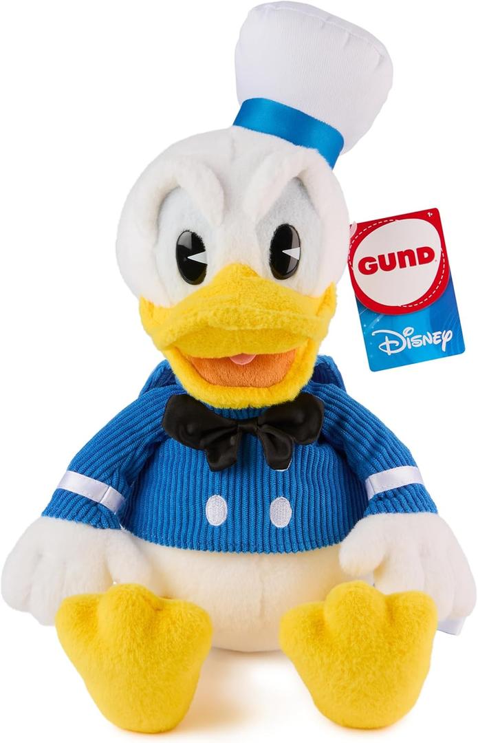 GUND Disney Official Donald Duck Classic Plush, Mickey and Friends, Deluxe Collector Stuffed Animal for Ages 1 and Up, Blue/White, 14