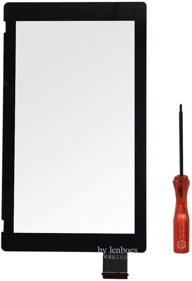Front Outer Lens LCD Touch Screen Digitizer Replacement Part (NO LCD Screen) with Opening Tool for Nintendo Switch NS 2017