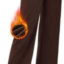 Heathyoga Fleece Lined Wide Leg Sweatpants Women Baggy High Waisted Flare Sweat Pants for Women Joggers with Pockets (Brown)