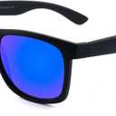 Full Reader Sunglasses Women Men, Womens Mens Reading Sun Glasses Mirroed Pink Blue Lenses Outdoor Not Bifocal Mirrored Blue, 2.25