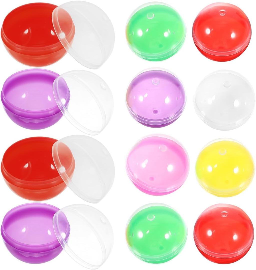 IMIKEYA 50pcs Clear Fillable Vending Machine - Colorful Plastic Balls for Crafts - Decorations and