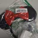 YUNISS 2 PCS Mouse Ears, Shiny Red Sequin Bow Mouse Ears Headbands for Adult Women Girls Christmas Birthday Party (Red&dot bow) 1 pc