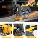 6" Brushless Cordless Circular Saw Compatible with Dewalt 20V Battery (Not Included) - 6900 RPM, Compact & Lightweight- Small Circular Saw for Wood, Soft Metal, Plastic, Tile