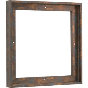 PIXY CANVAS Floater Frame 18x18 for 3/4 (0.75) inch Deep Canvas Paintings/Canvas Prints/Wood Canvas Panels/Wall Art/Wall Decor/Home Decor/Artwork (Rusty Blue, 18 x 18 inch, Square)