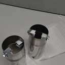 Pack of 2 Exhaust tips - to Fit 1.5 to 2 Inch Exhaust Tail Pipe Diameter- Stainless Steel to give Chrome Effect - Car Muffler Tips