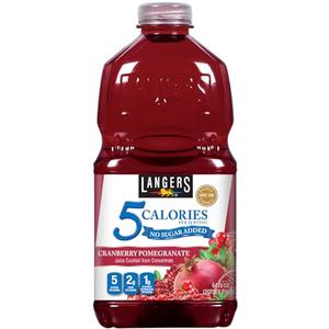Langers 5 Juice Cocktail, Cranberry Pomegranate, 64 Fl Oz (Pack of 8) Best by 2/21/26