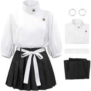 DAZCOS JJK Anime Okkotsu Female Cosplay Costume Full Set Uniform Outfits for Christmas Halloween (Medium)
