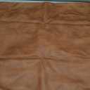 Faux Leather Throw Pillow Covers, 20x20 Inch Set of 2 Brown Lumbar Boho Modern Square Home Decorative Pillow Cases for Outdoor Living Room Couch Bed Sofa Bedroom Cushion Covers