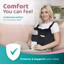 Zomaple Mastectomy Recovery Pillow + Strap, Seat Belt Cover & Shower Lanyard Post-Op Essentials, Breast Augmentation/Reduction & Mastectomy Recovery Supplies Washable Cover for Comfort & Support