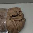 Leather Look RV Dinette Cushion Covers, Stretch Camper Cushion Slipcovers for Travel Trailer Couch RV Booth Seat, Replacement Camper Sofa Chair Protector (2 Backrest Cover & 2 Bench Cover,Light Brown)