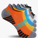 6 Pack Men's Ankle Socks, Cushion Running Athletic Socks, Breathable Sports Low Cut Socks 10-13