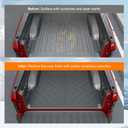 powoq 5.7FT Truck Mat Compatible with 2019-2026 Dodge Ram 1500 Cargo Mat Tailgate Liner TPE Replacement for 2019-2026 Dodge Ram 1500 Accessories (Truck Bed Mat+Tailgate Mat)