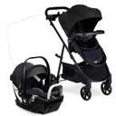 Britax Willow Brook S+ Travel System, Infant Car Seat Stroller Combo with Willow S Infant Car Seat, Alpine Base, and Brook+ Stroller; ClickTight Technology, SafeWash Insert and Cover Raven Black, Expiry: 02/2031