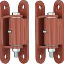 7" 2150P Heavy Duty Gate Hinges 1100lb Capacity - Bolt On/Weld On Carbon Steel Hinges for Driveway Gates, Fence & Barn Doors - Ball Bearing Design, Rust-Red Resistant Finish 2pcs