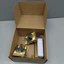 Mega Handles Glamor Passage Lever, Door Handle Set for Hallway, Closet and Bathroom, Reversible Heavy Duty Door Levers, Fits All Standard Door Sizes, Screws Included - Satin Brass (1 Pack)