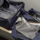 MATEIN Rolling Garment Bags for Travel, Large 2-Wheeled Suit Carrier Fits 17.3Inch Laptop, Foldable Travel Suit Bag With Wheels & 2 Packing Cubes, Check-in Suitcase Luggage for Business Trips, Blue