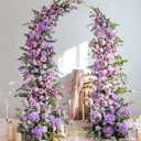 Fomcet 7.2x4FT Metal Arch Backdrop Stand Gold Wedding Arched Frame for Ceremony Birthday Party Graduation Bridal Baby Shower Anniversary Background Decoration