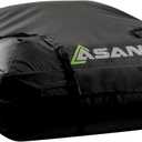 Asani Waterproof Car Roof Top Cargo Carrier Bag with 8 Heavy-Duty Straps and Buckles | Weatherproof Luggage Roofbag for Rooftop Racks | Car Topper Bag for Sedan, SUV, Vans & More (15 Cubic Feet)