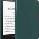 Callyue Case for Kindle Paperwhite Case (Fits 11th Generation-2021 and 13th Generation-2023 and Kindle Paperwhite Signature Edition), Rubber Soft Skin Silicone Protective Cover, Dark Green