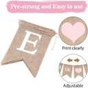 2 x GCQQ He or She Banner, No DIY He or She Gender Reveal Burlap Banners, Baby Shower Banner Sign for Girls or Boy, Gender Reveal, Welcome Baby Backdrop Decoration