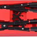 Heavy Duty Snap Ring Pliers, 16" Large Snap Ring Pliers Heavy Duty, 2 Piece Snap Ring Plier Set External and Internal Pliers With 12 Tips, 0° 15° 45° 90° Tips