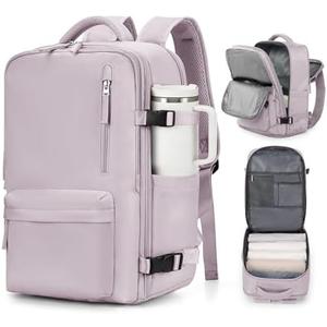 VGCUB Carry on Travel Backpack for Women Men Large Laptop Gym Work Frontier Airlines Personal Item Bag Business Airport Lightweight Backpack Flight Approved Mochilas de Viaje,Pink