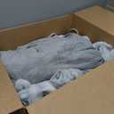 ZonLi 2-in-1 Weighted Heated Blanket for Back Pain, Heated Weighted Blankets Queen Size, 6 Heating Levels 1-10H Auto Off, Soft Ribbed Rabbit Fur Washable, Chirstmas Blanket for Family, Grey