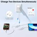 iPhone 17 16 15 Charger Fast Charging, 20W USB C Wall Charger Block with 6ft Type C to USB C Cable Cord for Apple iPhone 17/17 Pro/17 Pro Max/17 Air/16/16 Plus/16 Pro Max/15/15 Pro Max/iPad Pro/Mini