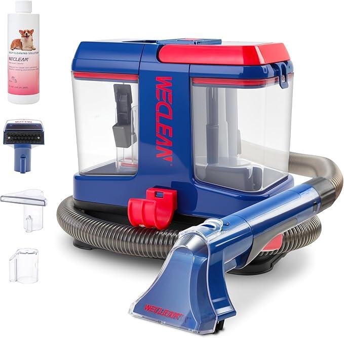 WECLEAN C5 Portable Carpet & Upholstery Spot Cleaner Machine,Deep Cleaning for Carpet,Car Couch, with Deep Cleaning Solution