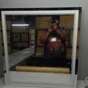 32"x30" LED Bathroom Mirror with Anti-Fog, Stepless Dimmable Lights, 3 Color Modes, Shatter-Proof Tempered Glass,Waterproof Design