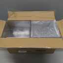 4 Pack Stackable Makeup Organizer,4.4'' Tall Acrylic Bathroom Organizer and Storage Drawers, Clear Plastic Drawer Storage Bins For Vanity, Undersink, Cabinets, Pantry