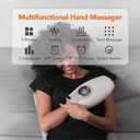Breo WOWOS Hand Massager with Heating Function, APP Control, Cordless, Smart Massage for Lady, Finger, Hand Pain Relief