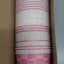 48 Pcs Pink Bow Snack Cups 9oz Coquette Bowknot Disposable Bowls Dessert Food Treat Paper Bowls for Mothers Day Baby Shower Birthday Bachelorette Wedding Bridal Party Supplies