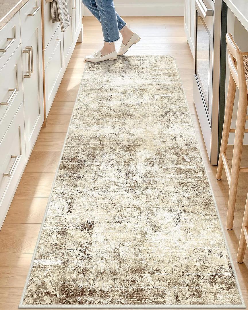 OLANLY 2x6 Washable Runner Rug, Soft Non Slip Carpet for Hallway Kitchen