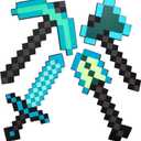 4pcs Children's Toy Weapon Playset - Sword, Axe, Pickaxe & Shovel, Excellent Gift for Holidays and Parties (4-Piece Set)